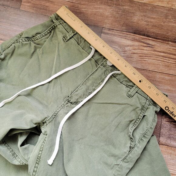 Paige Pants Womens 26 Green Christy Stretch Drawstring Elastic Waist Straight - Picture 9 of 11